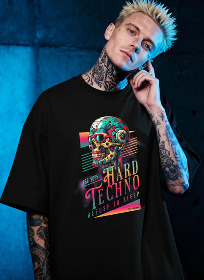 Hard Techno Skull - Premium T-Shirt