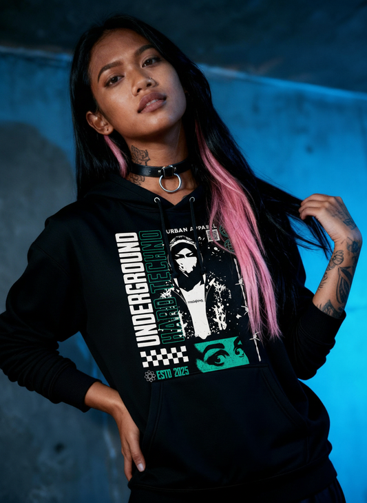 Hard Techno Underground - Premium Hoodie