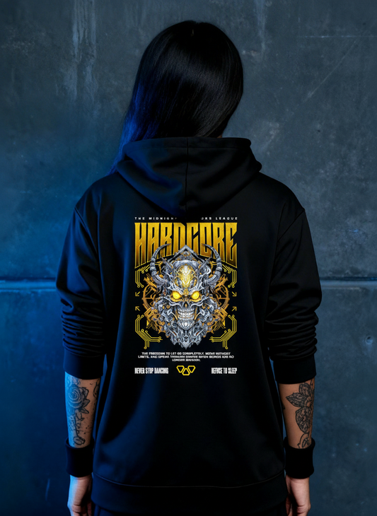 Hardcore Skull - Premium Hoodie
