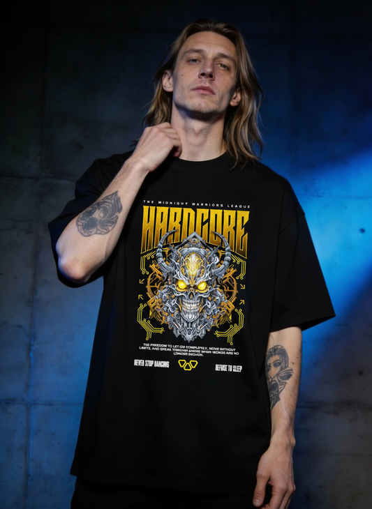 Hardcore Skull - Premium T-Shirt