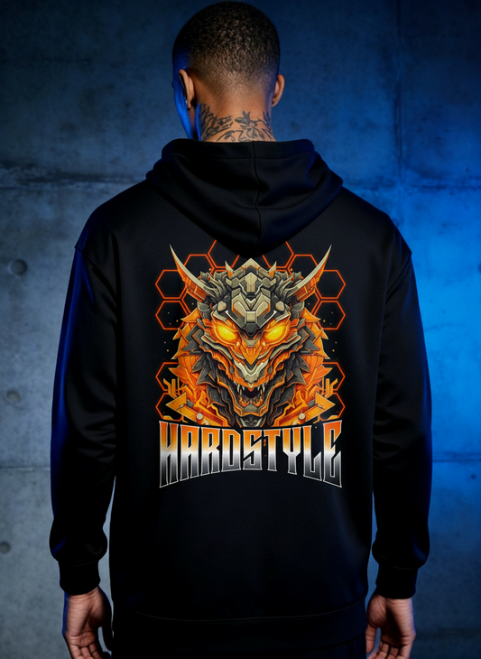 Hardstyle Mecha Dragon - Premium Hoodie