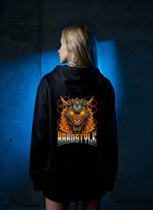 Hardstyle Mecha Dragon - Premium Hoodie