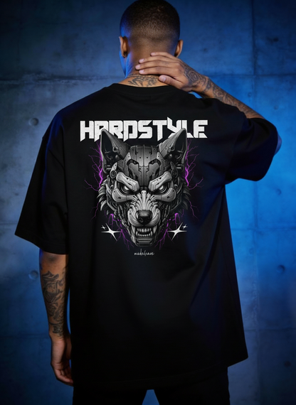 Hardstyle Mecha Wolf - Premium T-Shirt