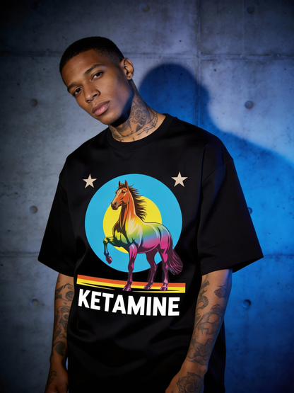 Ketamine Rainbow Horse - Premium T-Shirt