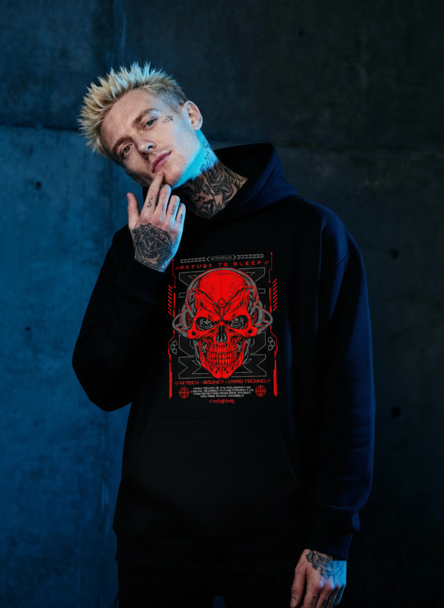 Mech Skull - Premium Hoodie