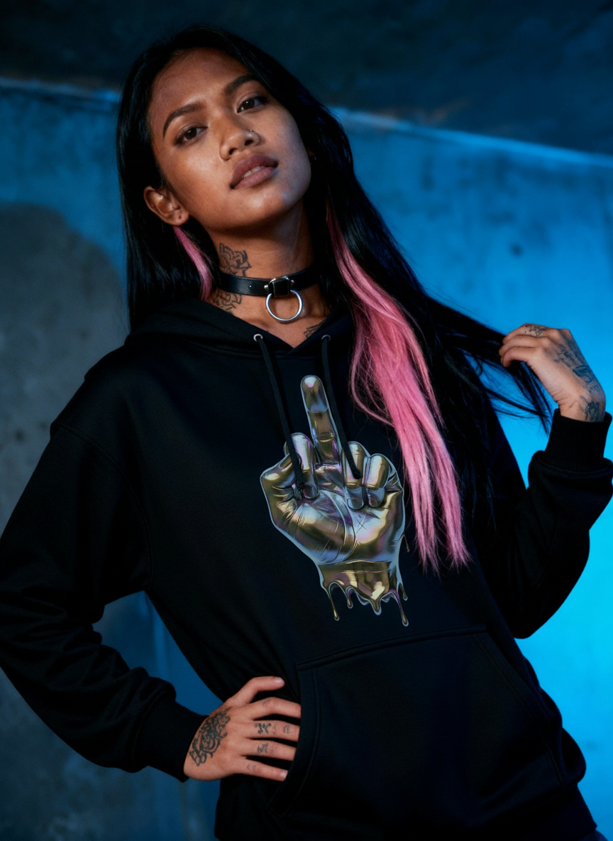 Middle Finger - Premium Hoodie