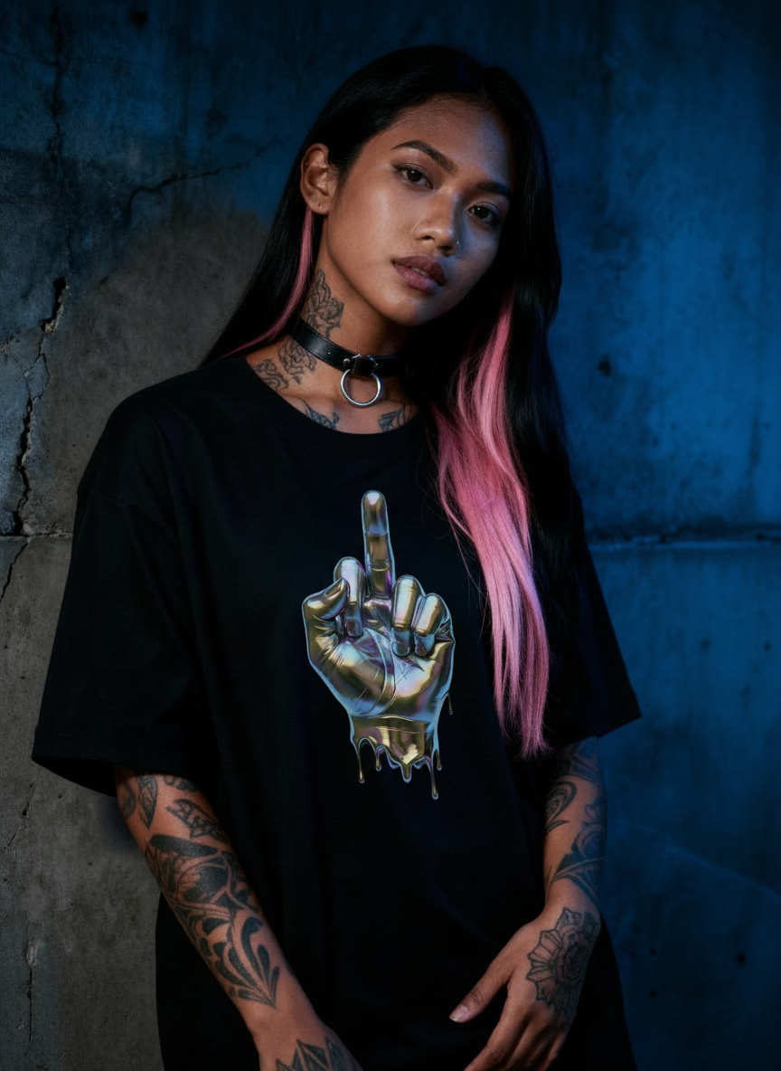 Middle Finger - Premium T-Shirt