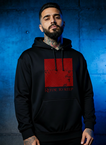 Refuse to Sleep Red - Premium Hoodie