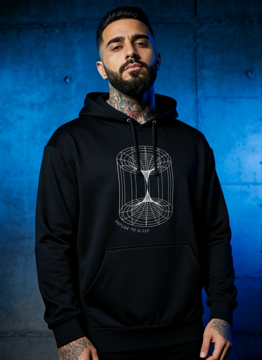 Refuse to Sleep Warp - Premium Hoodie