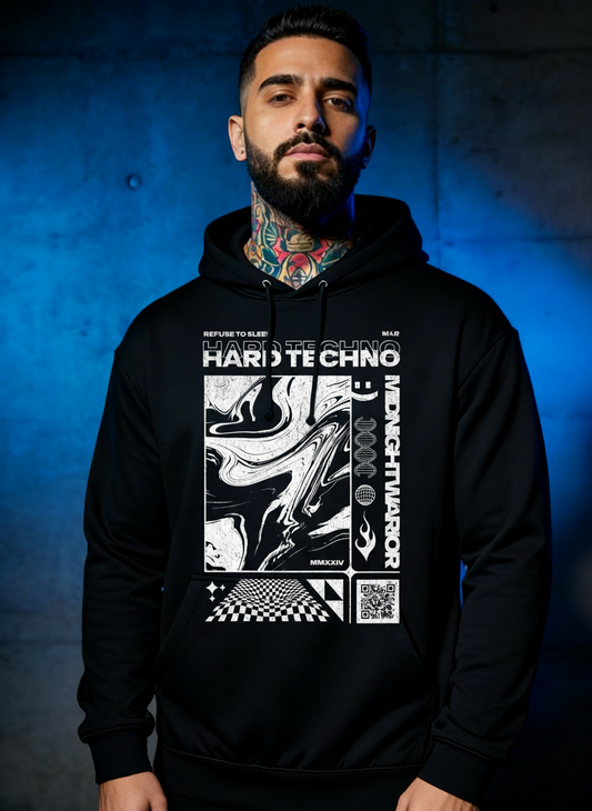 Swirl My Techno - Premium Hoodie