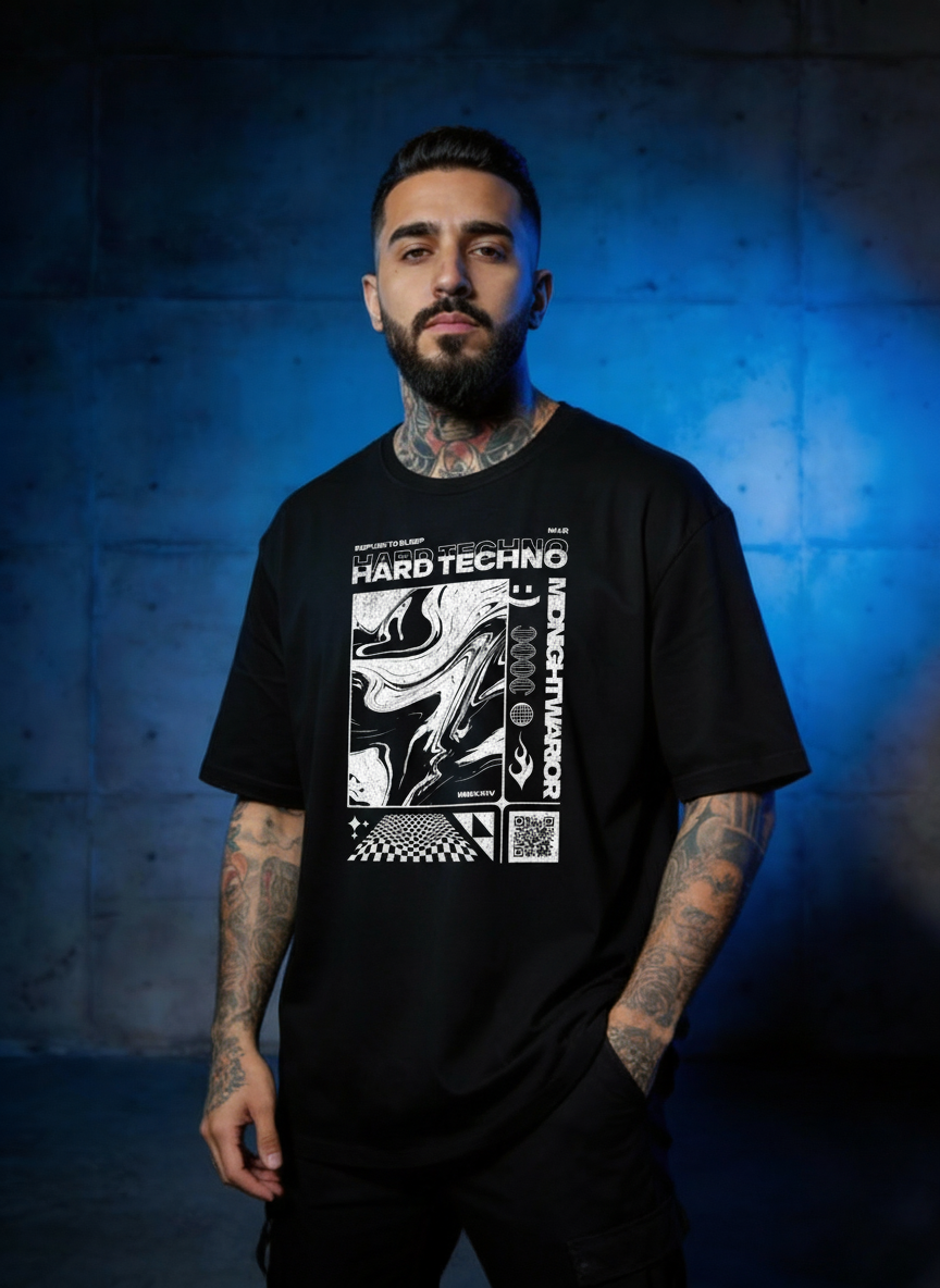 Swirl My Techno - Premium T-Shirt