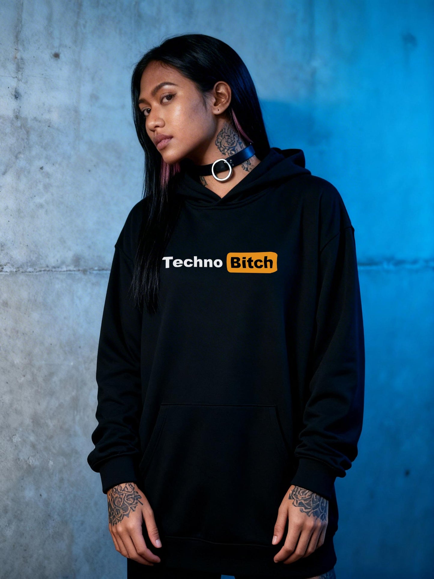 Techno Bitch - Premium Hoodie