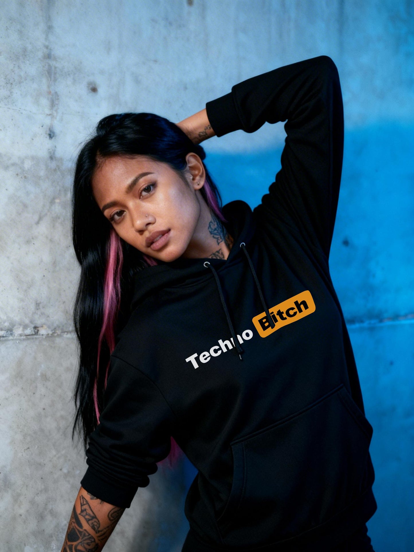 Techno Bitch - Premium Hoodie