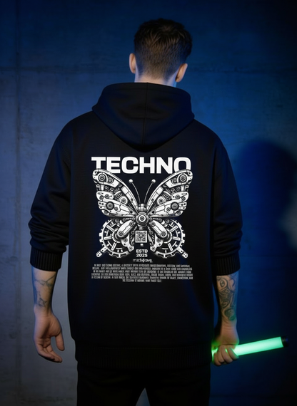 Techno Butterfly - Premium Hoodie