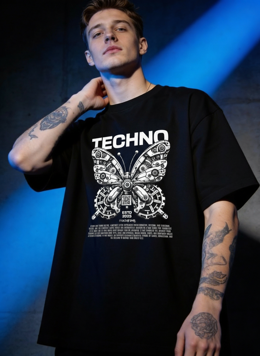 Techno Butterfly - Premium T-Shirt